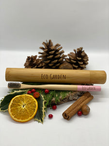 Bamboo Charcoal Toothbrush (Fuchsia Pink)