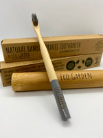 Load image into Gallery viewer, Bamboo Charcoal Toothbrush (Pewter Grey)
